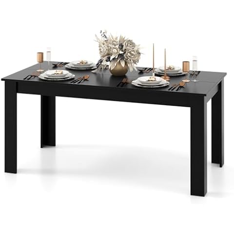 Table Salle à Manger COSTWAY 160 CM Cover