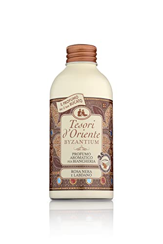 Tesori d'Oriente - Profumatore Bucato Lavatrice Byzantium, dalle Note Fiorite della Rosa Nera, Ideato per Donare ai tuoi Capi una Fragranza Intensa e Duratura, per Tutti i Tipi di Tessuto, 250 ml