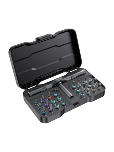 24in1 Multifunction Ratchet Screwdriver Set Multi Magnetic Bits Mini Repair Tool Kit Household Tool for PC & Desk Etc.(24in1 kit)