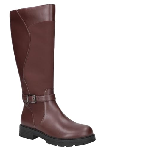 Bottes Erica Plus femme bordeaux taille 41 avec mollet large confortable