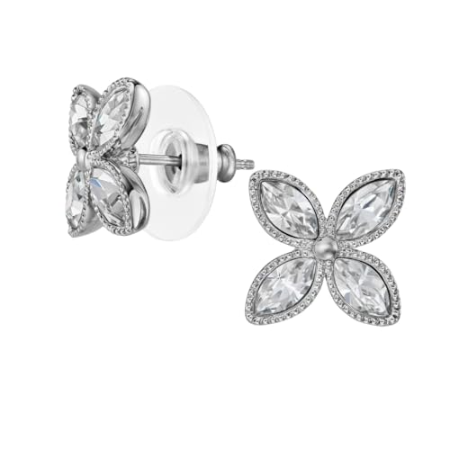 Boucles d'oreilles cristal argentée pour illuminer vos tenues de bureau et soirées
