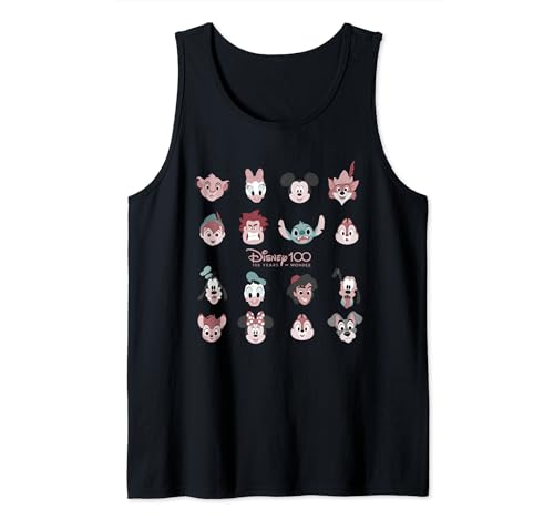 Débardeur Disney 100 Years of Wonder imprimé Famous Faces pour collectionneur