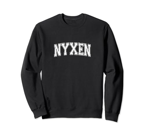 Estilo Varsity Personalizado Nombre Clásico Nyxen Sudadera