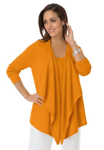 Jessica London Women's Plus Size Flyaway Cardigan