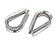 10x Kausche 4mm Edelstahl Drahtseilkauschen rostfrei Inox AISI316 V4A (4mm)