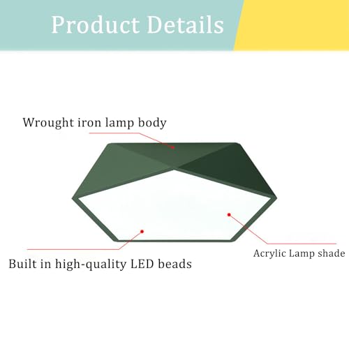 Plafonnier avec télécommande dimmable moderne pour éclairage salon 32cm - 3