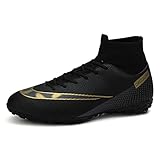 nike elastico superfly hallenschuh WEJIESS Fußballschuhe Herren Fußballschuhe Professionelle Spikes Jugend Fußballspiel Schuhe Fußballschuhe Schnürsenkel Training Sportschuhe;Premiumprodukt;Schwarz2 R;WEJIESS
