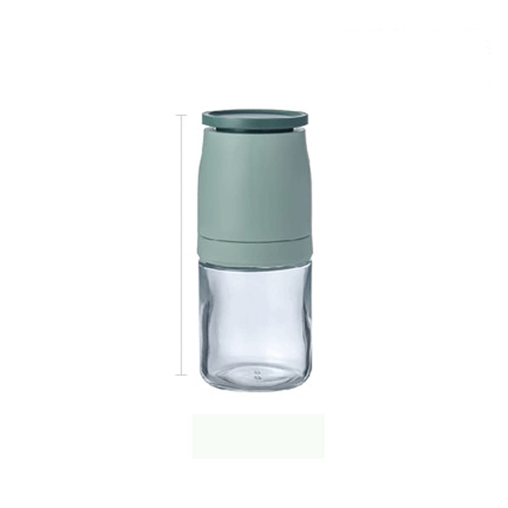 Macina Pepe Macinatore di Pepe Manuale di Pepe Fresco Pepe Polvere Sesamo Marino Sale Sale Grinder Bottiglia Regolabile Robusto Macina Sale Macinapepe (Color : Green)