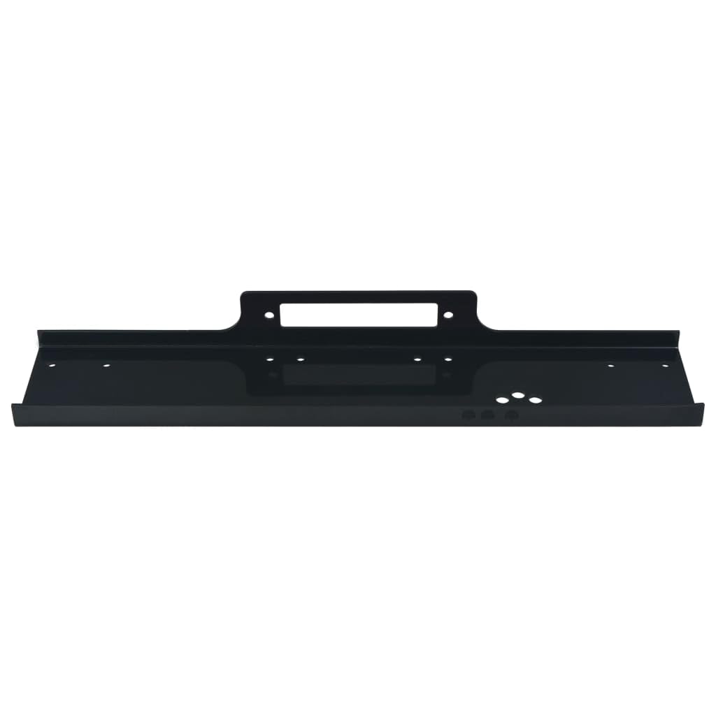 vidaXL Placa Montaje Cabrestante Eléctrico Base Soporte Universal Acero Sistemas Tracción Elevación Cargas Coches Barcos Remolques Motos 5440 kg Negro
