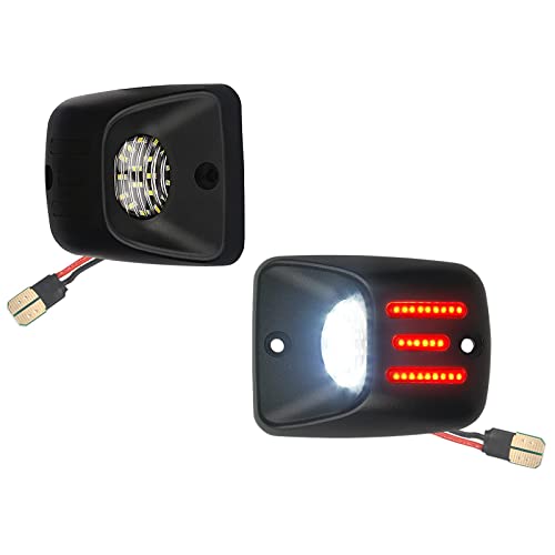Mbuydiy Led License Plate Light Lamp Assembly With Red Oled Neon Tube Compatible With Tacoma 1995-2004 Pickup Truck Black Housing 6000K White, Pack Of 2 #TOP19