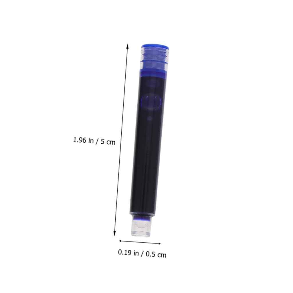 LALAFINA 200 Pezzi Ricariche di Inchiostro per Penna Stilografica in Plastico Blu Design Ergonomico, Accessori Pratici per Scrittura Professionale e Uso Scolastico