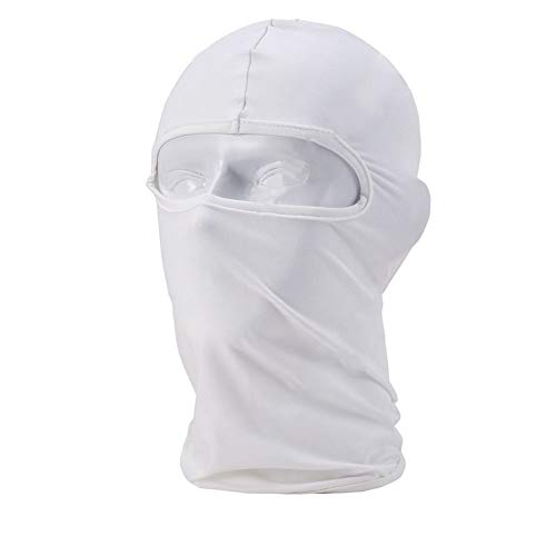 Balaclava Face Mask, Summer Cooling Neck Gaiter, Uv Protector Motorcycle Ski Scarf For Men/Women, Balaclava Ski Mask (White) #TOP1