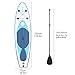 D-GROEE Inflatable Stand Up Paddle Board, Single Layer PVC Paddle Board with Carry Bag, Hand Pump, Extendable Paddle, Removable Fin, Adult Paddleboard for Adults & Youth of All Skill Levels Blue