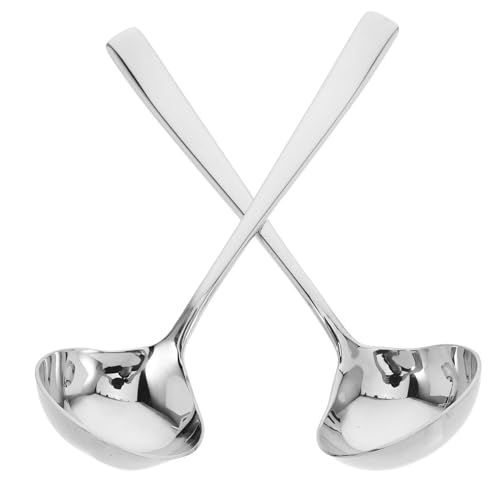 Alipis Cooking Ladle Sauce Ladle Stainless Steel Soup Spoon Set for Kitchen Silverware