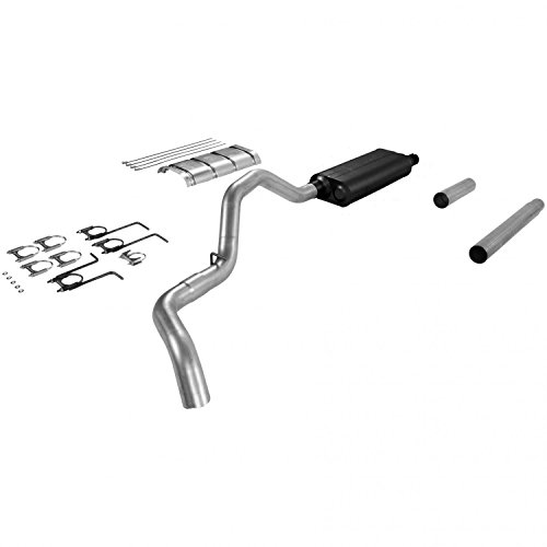 Image of Flowmaster 17198 Force II Cat-Back Exhaust Kit 3 Inch Aluminized Steel Compatible with 1987-1993 Ford F-250 /F-350 trucks with 7.5L engine and a 2.50 Inch catalytic converter