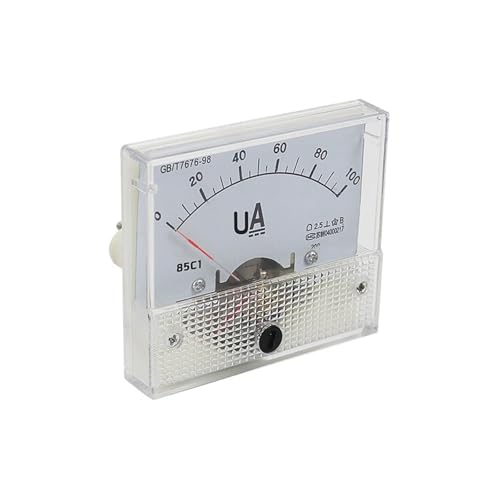 85C1-uA Ammeter DC Milliammeter Microammeter 50uA 100uA 200uA 300uA 500uA Ampere Meter(0-100uA)
