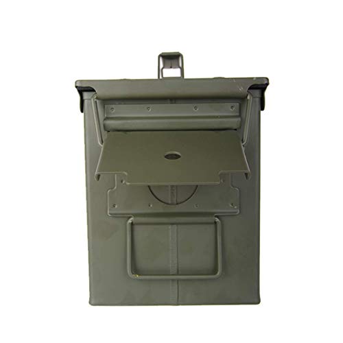 HARDROCK Waterproof Ammo Cans Metal –Army Green Ammo Box Steel –for Shotgun Rifle Nerf Ammunition (50 Cal)