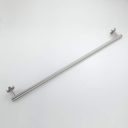 USHOWER Brushed Nickel Bath Towel Bar, 30-Inch Towel Rack for Bathroom Wall Mounted, Thicken SUS304 Stainless Steel Towel Rod (Total Length 32-Inch) by USHOWER - Image 9