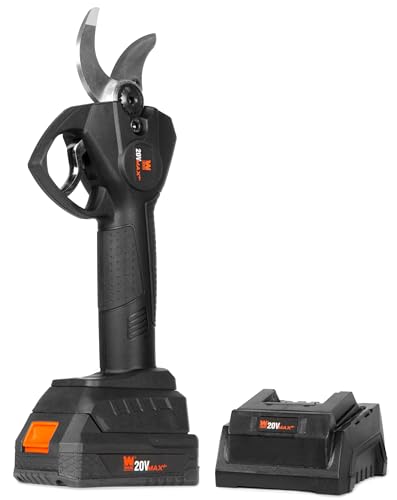 Image of WEN 20V Max Brushless Cordless 1-3 /16-Inch Pruning Shears with 2.0Ah Battery and Charger (20731)