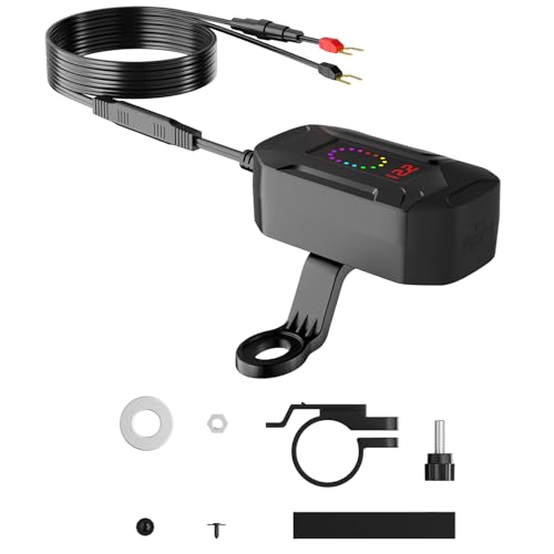 Puerto USB para motocicleta: conexión de alimentación adaptativa de voltaje con tecnología acelerada de engranajes, conjunto de embrague de carga a prueba de humedad, arquitectura de protección de