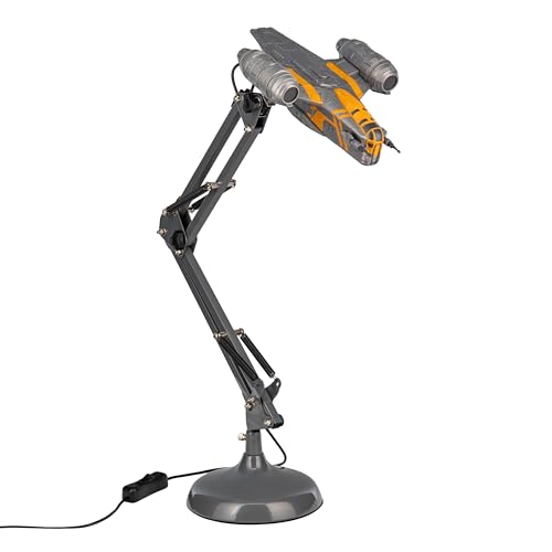 Star Wars Razor Crest Posable Desk Light – Adjustable LED Spaceship Lamp – USB Powered Mandalorian Desk Light - Paladone