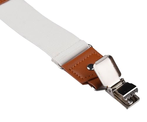 Image of Suspenders for Men Y Back Adjustable Elastic with Strong Clips 47 Inches