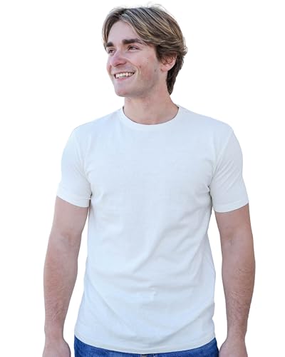Hemp & Tortoise™ Men's Hemp T-Shirt – Soft, Durable & Eco-Friendly – 55% Hemp, 45% Organic Cotton – Breathable & Long-Lasting