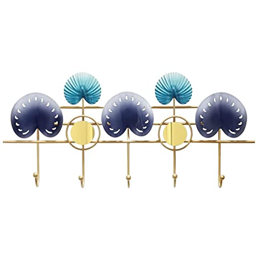 XAoSCd Perchero Moderno De Metal con 5 Ganchos para Colgar En La Pared, Ideal para El Pasillo, El Baño, La Ropa O Los Sombreros.,