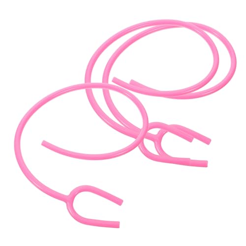 Cabilock Tubos de Extensión para Estetoscopio de Repuesto, 3 Piezas en Color Rosa, Mangueras Flexibles y Resistentes, Accesorios Médicos Profesionales para Uso en Hospitales y Clínicas