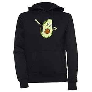 Avocado Schar Unisex Zwart Capuchon Mannen Dames Unisex Black Hoodie Men’s Women’s