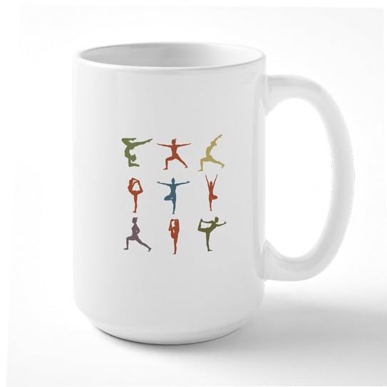Taza de cerámica para café 15 oz diseño Yoga Asana miniatura 5