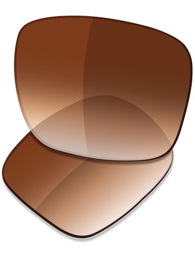 Saucer Premium-Ersatzgläser, kompatibel mit Ray-Ban Andy RB4202 55 mm Sonnenbrille, Brauner Farbverlauf, nicht polarisiert, Einheitsgröße