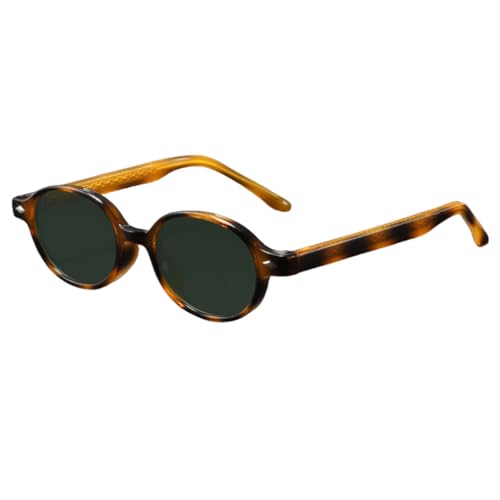Lunettes de soleil rétro TR90 légères anti-pression à monture ronde