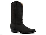 westernstiefel damen 42  Grinders Louisiana Herren Cowboystiefel, Schwarz, Größe 44