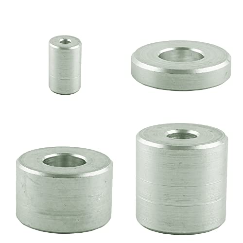 Lot de 5 manchons d'écartement en aluminium pour M8 - Diamètre intérieur : 9 mm - Diamètre extérieur : 20 mm - Hauteur : 10 mm - Prise d'écartement - Douille en aluminium Cover