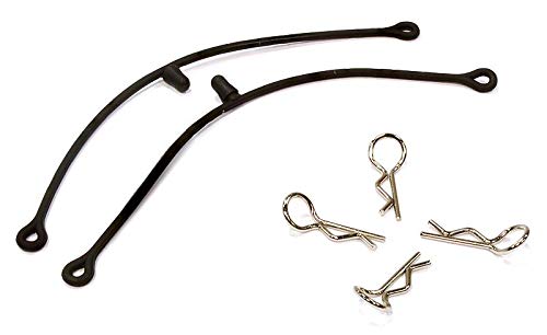 Integy RC Secured Body Clip (4) with 115mm Connecting Link for 1/10 Scale