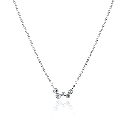 Collier chaîne géométrie diamond femmes avec pendentif bijoux tendance