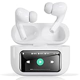 Bluetooth ワイヤレスイヤホン 2025年新登場 タッチスクリーン充電ケース＆イヤホン探し機能 ANCノイズキャンセリング Bluetooth5.4/IPX7防水/48時間再生 自動ペアリングENC通話マイクHiFi Type‑C充電 小型軽量 iPhone/Android/Pad対応 スポーツ通勤用