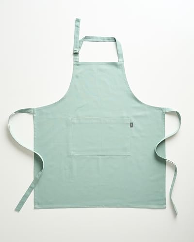 Image of Uni Plain Apron Title - 100% Cotton Kitchen Apron For Women & Men | Uni Plain, (28 inch X32 inch) | Durable Apron with Spacious Pocket - Perfect Kitchen Set for Home or Professional Use