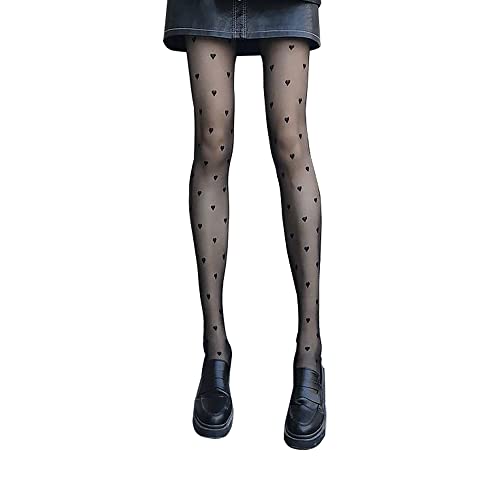 Image of Cute Patterned Pantyhose Tights for Women Valentine's Day
