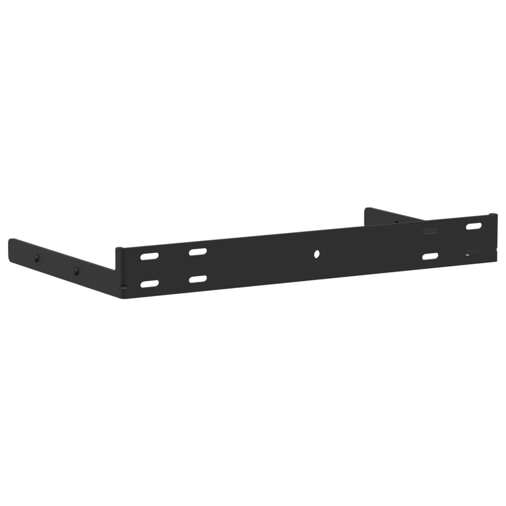 Juego de 2 estantes flotantes, 80 x 23,5 x 4 cm, madera de roble | Elegante estante de pared para salón o pasillo con soporte invisible, soporta hasta 10 kg por estante.