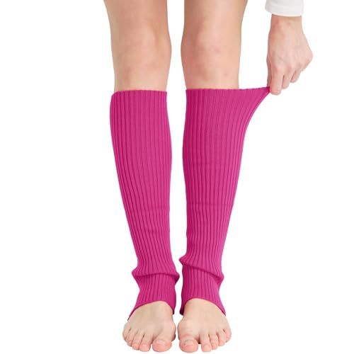 Image of Nanxson Knit Ribbed LegWarmer Women Knit Calf Accessories Leg Sleeves | Solid Neon Boot Socks,Y2K 80s Women's Lolita LegWarmer,Sports Party Yoga Dance Accessories,Winter Ankle Heap Kawaii Sock