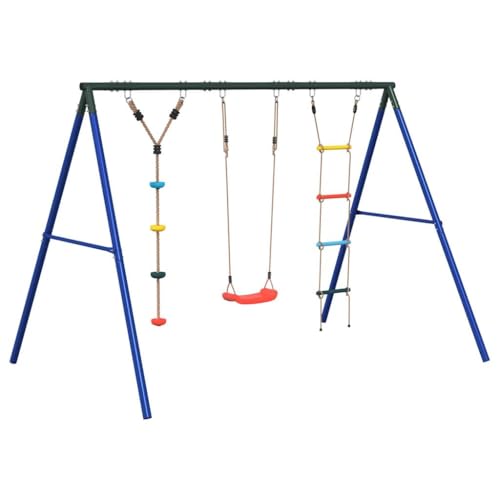 Kangmusi 3283604 - Juego de columpio con asiento de cuerda y columpio, multicolor