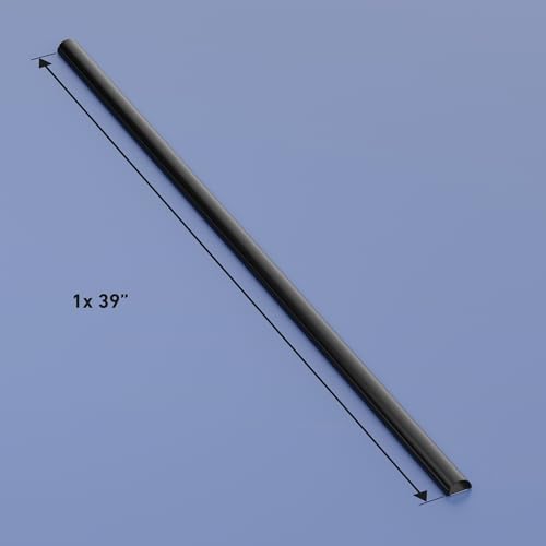 Image of D-Line Black Cable Raceway On-Wall Cord Cover | 1 Meter Medium Size Wire Channel to Hide and Conceal Cords, Cables, or Wires | Cable Management | 30mm (W) x 15mm (H)