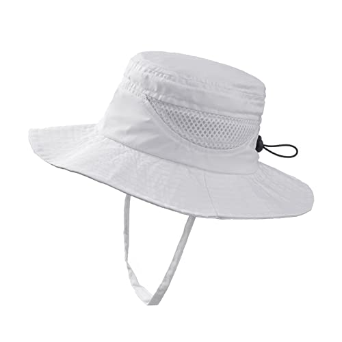 Girls Straw Sun Hat With Chin Strap Summer Beach All-Day Sun Protection For Head, Neck, & Eyes Kids Summer Hat #TOP3