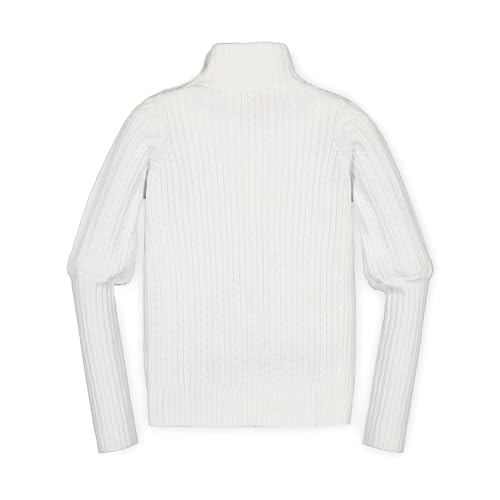 Image of Hope & Henry Girls' Cable Knit Raglan Turtleneck Sweater