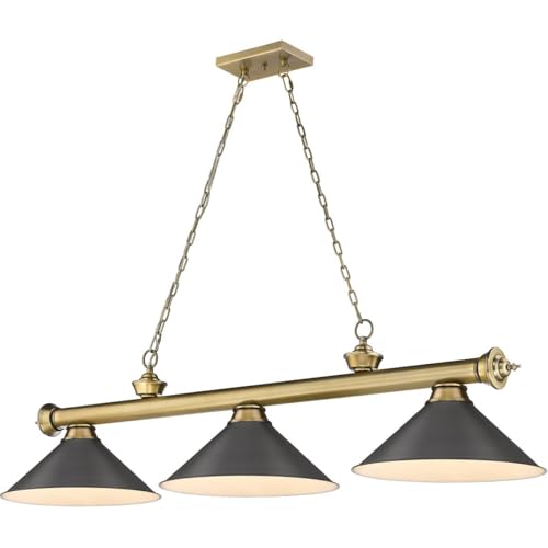 Luminaire suspendu billard ZXLIHS lustre en bronze de haute qualité