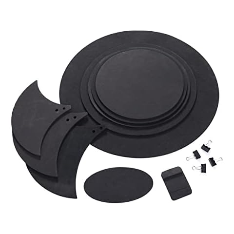 Drum Kit, Drum Mute Pads Five Drums Three Cymbals Jazz Drum Silencer Pad Drumming Practice Pad Set 10pcs, Drum Silencer Pads Cover