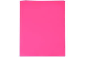 LLC Office Products Pink Folder with Pockets