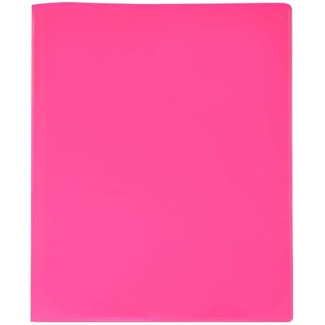 LLC Office Products Pink Folder with Pockets